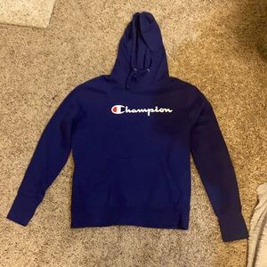 Navy blue champion sweatshirt